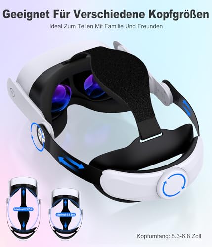 Soporte mejorado Quest 3S y Quest 2 en diadema ligera de realidad virtual 4