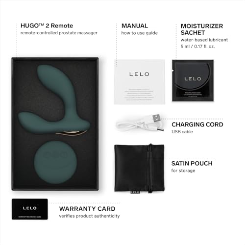 Image of LELO Hugo 2 Remote - Wireless Prostate Massager, Anal Toy, Green