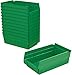 Akro-Mils 30130 12-Inch by 6-Inch by 4-Inch Plastic Nesting Shelf Bin Box, Green, Case of 12
