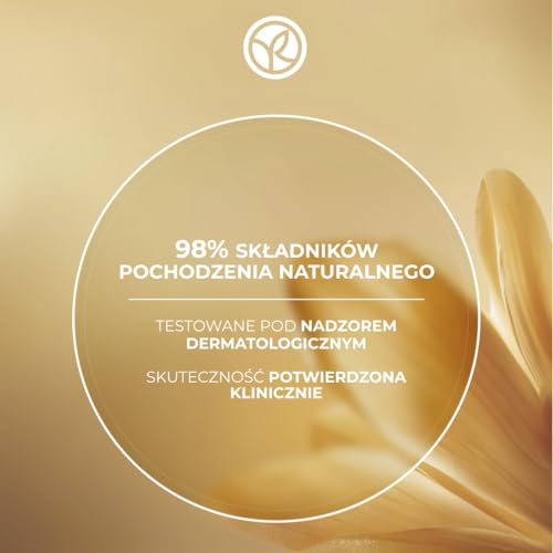 Yves Rocher ANTI-ÂGE GLOBAL - Krem do twarzy na dzień bogaty upiększający - ze złotym koncentratem Achillea, regeneruje i zagęszcza - wszystkie rodzaje skóry - 50 ml