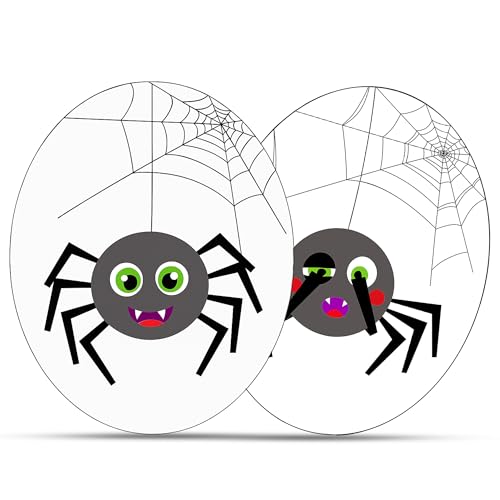 Iconikal 2-Piece Halloween Toilet Seat Cling Set Funny Spider 11.2x13-Inch