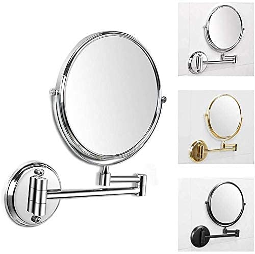 Miroir de rasage télescopique pliant double face avec zoom 3x - 2