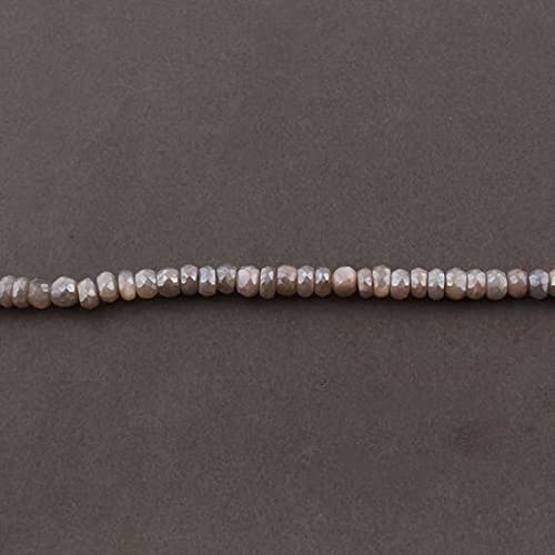 Rondelles en pierre de lune grise LKBEADS haute qualité pour bijoux