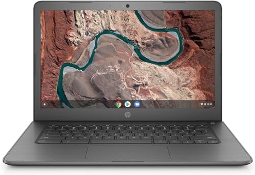 HP Chromebook 14-inch HD Laptop, AMD A4-9120C, 4GB DDR4 RAM, 32GB eMMC Computer Storage, AMD Radeon R4 Graphics, ChromeOS, Micro SD Card Reader, USB Type C, Wi-Fi, Bluetooth, Chalkboard Gray (Renewed)