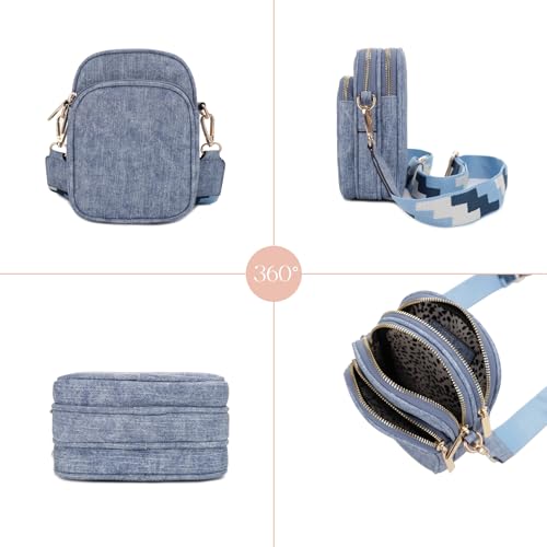 Image of Mali+Lili, Josie Triple Zip Crossbody Bag