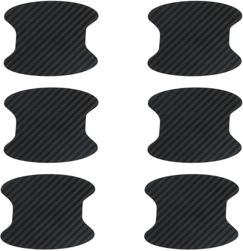 4-Pcs Professional-Grade Car Door Handle Protectors - with Self-Adhesive Backing for Universal Vehicle Compatibility, Interior Protection and Exterior Styling