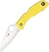 Spyderco Salt I Plain Edge Yellow H-1 Steel Knife