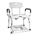 CHEWYNP Badehocker Badewanne Duschlifter Ergonomischer Badezimmersitzhocker Höhenverstellbar mit Sicherheitsgriff rutschfeste Beinpolster Mobilitätshilfe für behinderte Senioren
