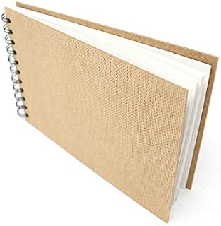 Artway Enviro Spiral Bound A5 Sketchbook - Landscape - 70 Sides (35 Sheets) of 100% Recycled 170gsm Cartridge Paper