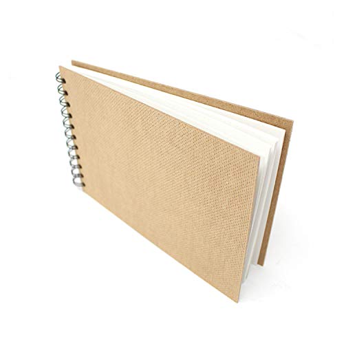 Artway Enviro - Cuaderno de dibujo A5 encuadernado en espiral - Apaisado - 70 Caras/35 Páginas de Papel Cartucho Reciclado 170gsm - Cuaderno de dibujo 100% reciclado