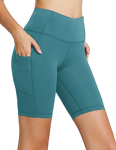 Image of baleaf Women's 8 inch / 5 inch / 3 inch Biker Shorts High Waist Yoga Workout Gym Running Volleyball Spandex Shorts with Pockets