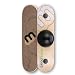 Whirly Board - Spinning Balance Board and Agility Trainer w/Clear Skateboard Grip Tape,Black Center Ball