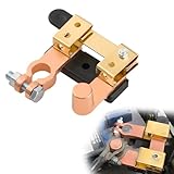 Sylvil Knife Blade Master Switch, 3.6'× 3.2' Side Post Knife Blade Battery Disconnect Switch, Battery Switch with Long Bolt Horizontal Blade for Boat Truck RV, Car Accessories (Horizontal)