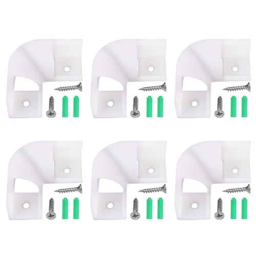 90° Corner Connector 6 Pcs for V Shape LED Aluminum Profile, LED Channel 90 Degree Corner Bracket with Screws Included