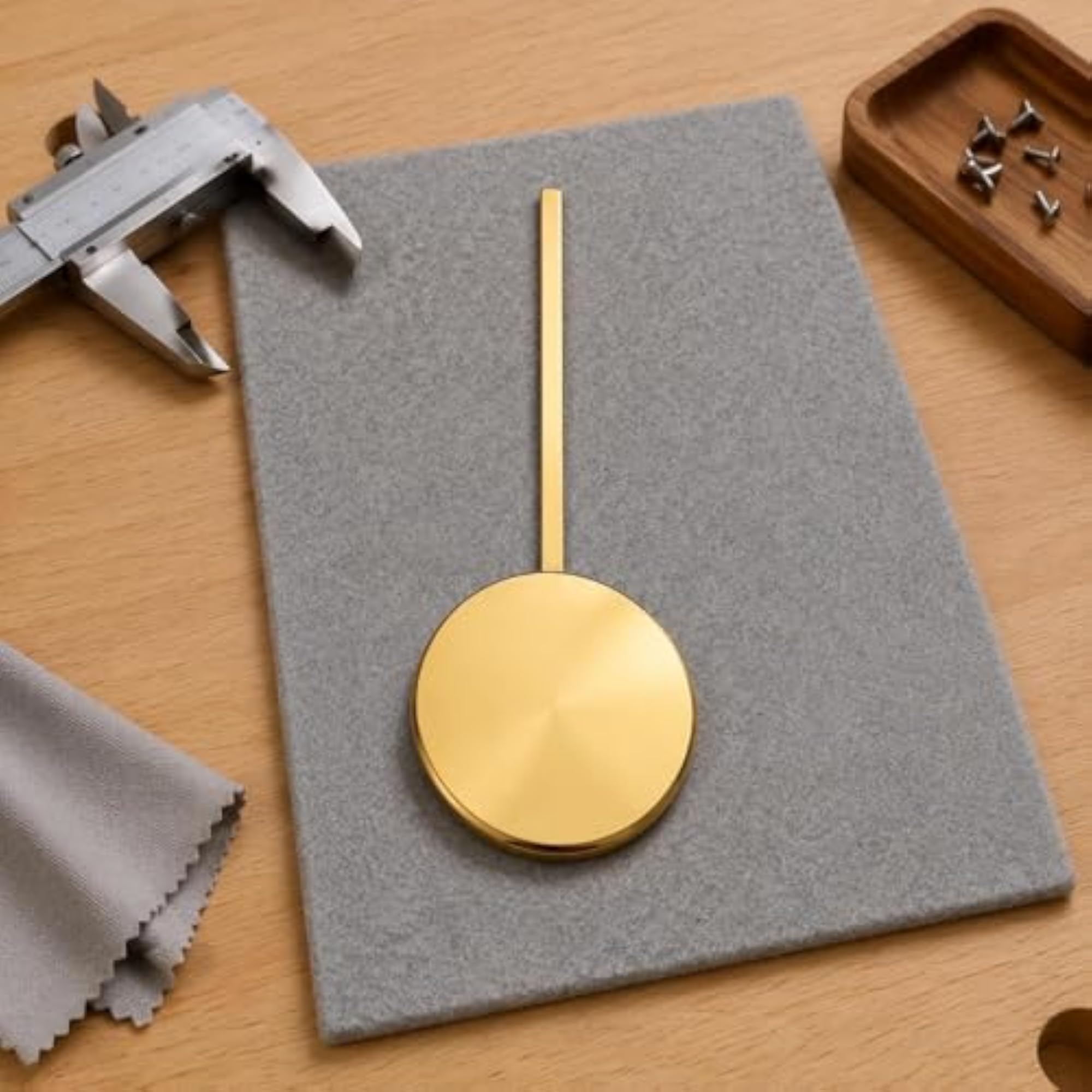 Gold Fire Pendulum Bob for DIY Repair, Electroplated Finish