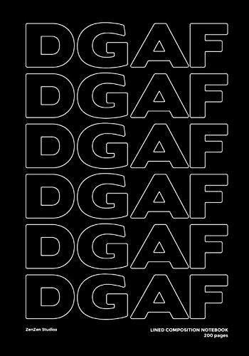 DGAF: A Millenial Themed Notebook Journal