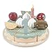 Tiamo Little Dutch 4494 XL torta di compleanno in legno con numeri e candele, 18 x 4 cm, 26 pezzi