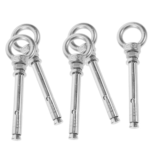 WHAMVOX 5pcs Heavy Duty Eye Bolt Stainless Steel Hanging Hardware for Secure Installation Versatile Use Home Industrial Projects Weather Resistant