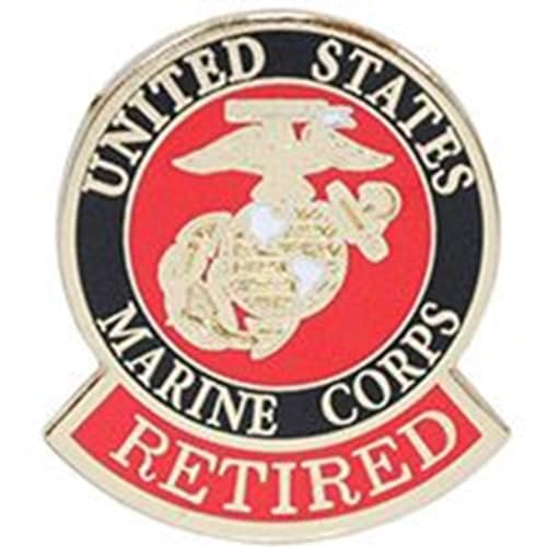 Broche USMC Retrait Artisan Owl : Cadeau de Retraite Idéal pour Vétéran du Marine Corps