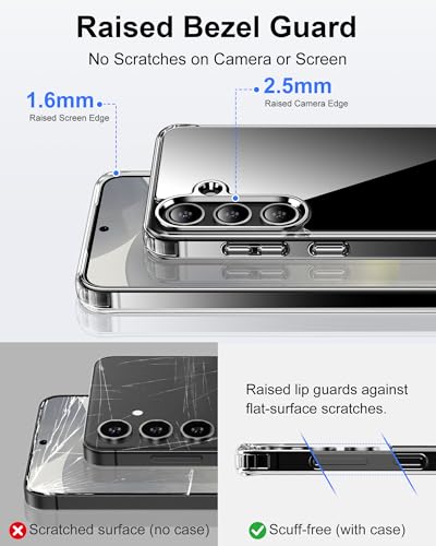 Image of HOOMIL Case for Samsung Galaxy S24, Anti-Yellowing, Clear