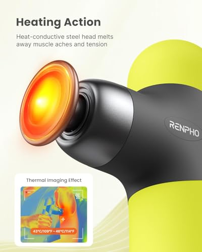 Renpho Mini Thermal Massagepistole mit Wärmefunktion und Tragetasche