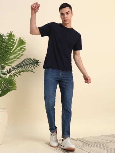 Image of Vogaan Regular Fit Stretchable Jeans for Men | Men's Stylish Denim Cotton Pants