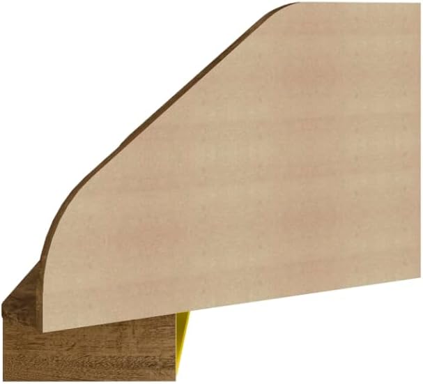 Manhattan Comfort Bradley Floating Desk with Shelves & Gliding Keyboard Drawers, 2-Piece Wall Mounted Table for Small Spaces, Home Office and Bedroom, Mid Century Modern Design, Rustic Brown/Yellow