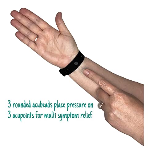 AcuCalm Multi Symptom Anxiety Bracelet-Adjustable Acupressure Band-Balance-Mood Support-Sleep Aid-Natural Stress Relief-Original 3 AcuBead Design-Great for Nausea too! (xlarge 9)