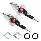 sosanlon 7748-2PK Truck Tool Box Locks Replacement Compatible with Weather Guard -01 & -02 Series Truck Boxes, 2 Locks Keyed Alike