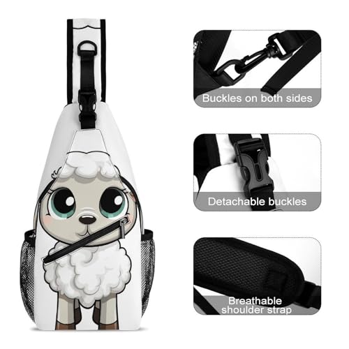 Bolso tipo bandolera sport casual unisex 38x20cm miniatura 3