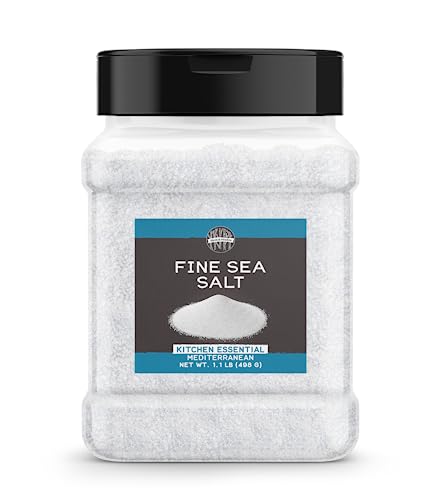 Birch & Meadow Fine Sea Salt, 1.1 lb, Kitchen Essential, Mediterranean Sourced