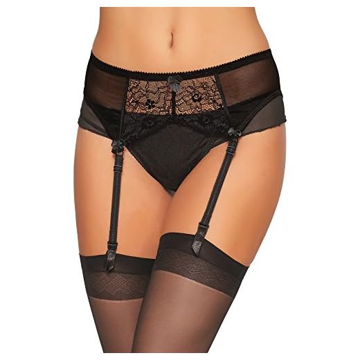 Merry Style Cintura Reggicalze Donna 911 (Nero-2, 3XL)