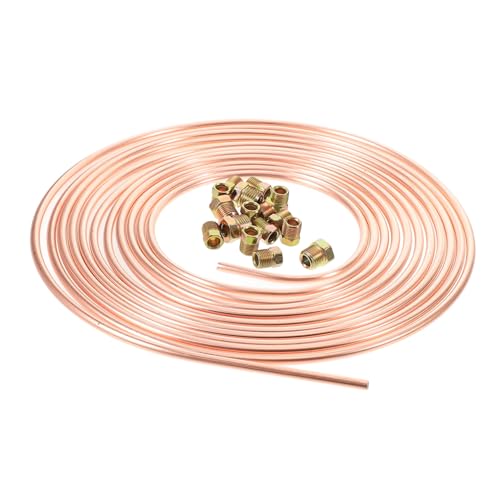 Kit de línea de freno de coche en cobre flexible galvanizado dorado para ejes delanteros