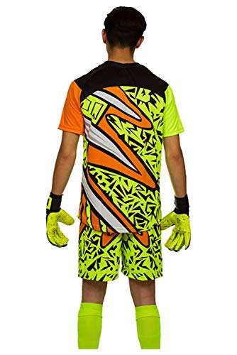Calamity Conjunto de goleiro e shorts (adulto 2-extra grande, manga curta e shorts)
