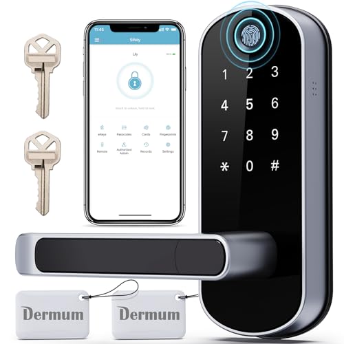 Dermum Smart Lock, Keyless Entry Door Lock, Smart Door Lock, Smart Lock for Front Door, Door Lock with Keypad, Fingerprint Door Lock, Biometric Door Lock, Digital Door Lock Dermum Smart Lock, Keyless Entry Door Lock, Smart Door Lock, Smart Lock for Front Door, Door Lock with Keypad, Fingerprint Door Lock, Biometric Door Lock, Digital Door Lock