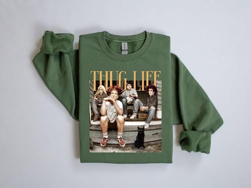 Thug Life Bad Witches Sweatshirt, Sanderson Sisters Sweatshirt, Halloween Witches Movie Sweat, Hocus Pocus Sweatshirt, Halloween Hoodie, Viral Halloween Crewneck, Halloween Character Sweatshirt4