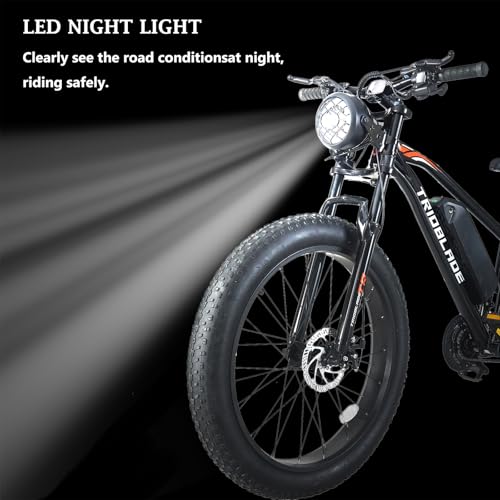 BSTSEL 26" Electric Bike Fat Tire Mountain E-bike for Adults with 36V 10.5Ah Removable Battery & 250 Powerful Motor, 21 Speed Bicycle with S866 LED Display for Men Women Commuter (26" Fat Tire Ebike) - Image 5