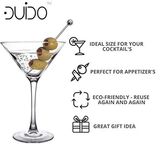 Miniatura 2 de Palos de cóctel de acero inoxidable de alta calidad, paquete de 24  4 pulgadas, brochetas de cóctel para bebidas