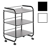 GAMA DE COLORES: El carrito de estética está sólo disponible en blanco o negro.
