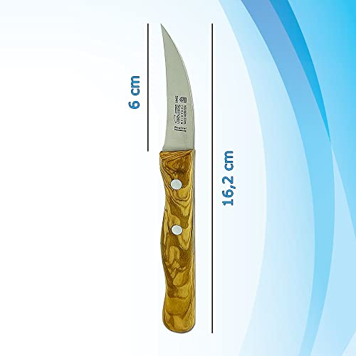 Smi - Peeling Knife Olive Wood Handle Paring Knife Fruit Knife Solingen Knife - Not Dishwasher Safe Made In Germany #TOP1