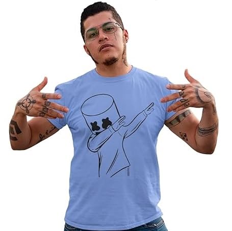 Image of Men's Polyester Half Sleeves Regular Fit Round Neck Printed T-Shirt