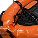 Palantic Scuba Diving Inflatable Gangway Float Boat with Dive Flag & Air Pump, Orange