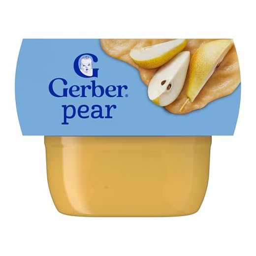 Gerber 1st Foods Baby Food, Pear Puree, Natural & Non-GMO, 2 Ounce Tubs, 2-Pack (Pack of 8)