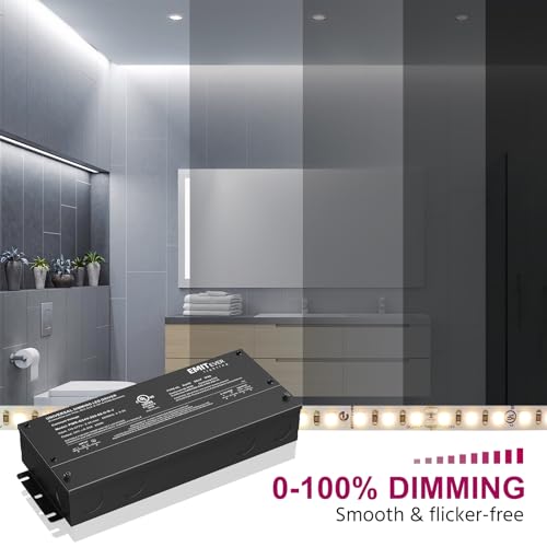 EMITEVER Dimmable Led Driver, 200W AC 110V-277V to DC 24V Transformer, 5-in-1 Dimming: ELV/MLV/TRIAC / 0-10V / 1-10V / 10V PWM/Potentiometer, Waterproof IP67 and UL Listed by EMITEVER - Used condition - Image 6