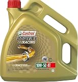 CASTROL Olio motore Power 1 10W-50 4 L Compatibilità con YAMAHA MOTORCYCLES V-MAX CYGNUS XVS XC XJR