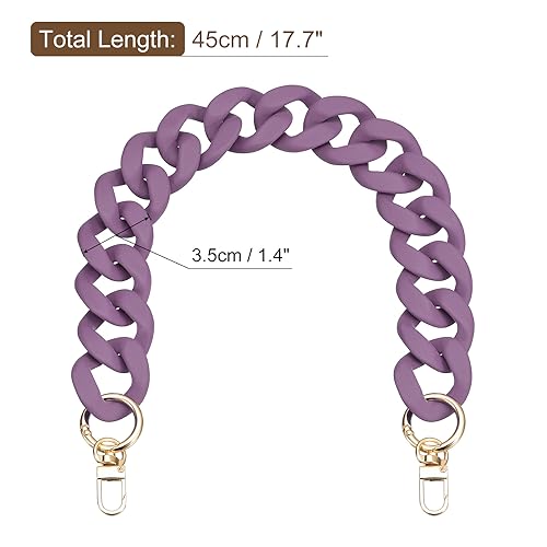 Sangle en acrylique violette 45 cm de qualité pour sac à main - 2
