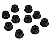 CARTREND Unitec 10360 Lot de 8 Bouchons Ronds en Plastique (Noir)