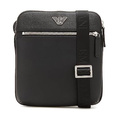 Emporio Armani BORSELLO TRACOLLA ZIP E LOGO Nero UNICA