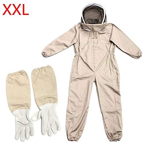 Beekeeping Suit with Glove, Bee Keepers Suit, Beekeeping Suit with Veil, for Men & Women, Poly-cotton Beekeepers Suit
