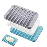 seifenablage keramik ✨【Ideale Größe】Mit einer Größe von 11,4 cm x 8 cm x 1 cm eignen sich diese Badzubehörteile perfekt für ein Stück Seife. Sie sind kompakt genug, um neben die Spüle zu passen.